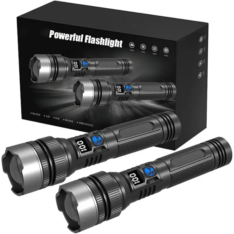 Outdoor Power For Camping - Ultra-Bright Rechargeable Flashlight, Compact & Lightweight