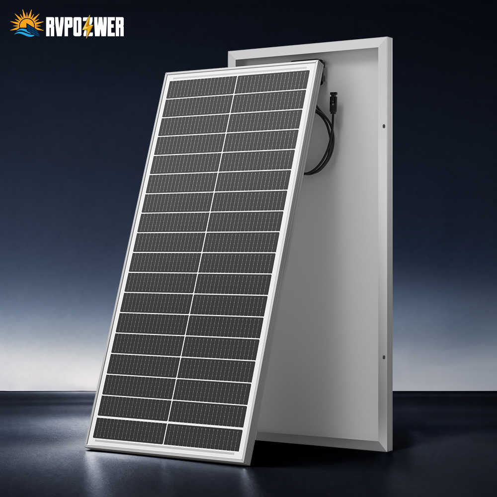 Outdoor Power Board - RVPOZWER 100W 18BB Rigid Solar Panels