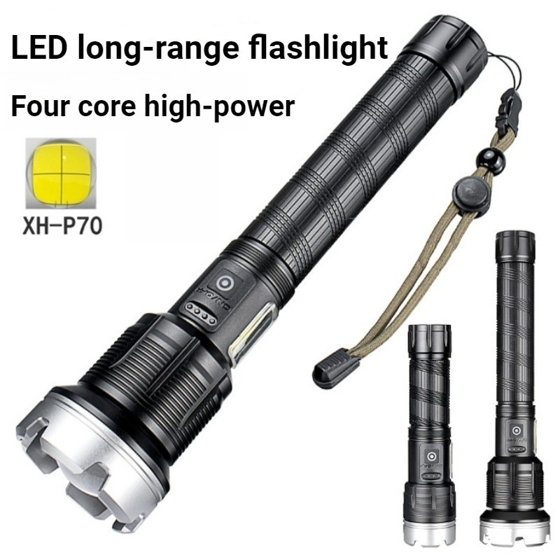 Outdoor Power For Camping - High-power LED Flashlight Telescopic Long-range Power