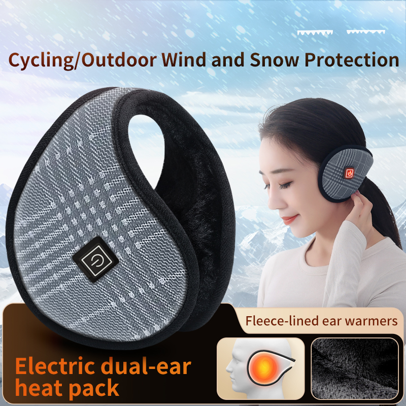 Outdoor Power Head - Heated Earmuffs Windproof Design Keeps Ears