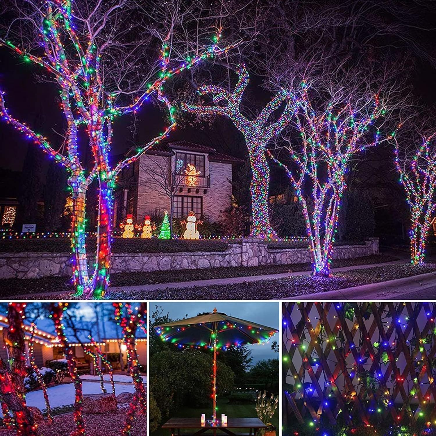LED Solar String Lights 300LED - Outdoor Solar Power Xmas Lights review and price