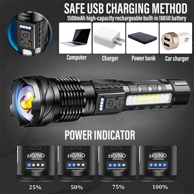 Powerful LED Flashlight Rechar - Outdoor Power For Camping review and price