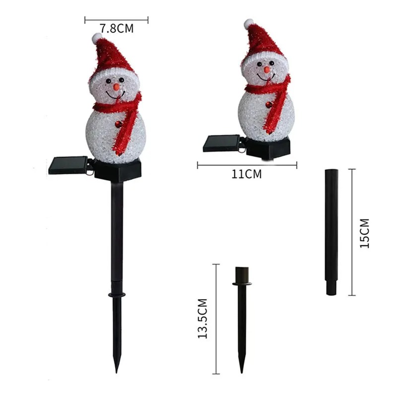 2 LED Snowman Solar Garden Lig - Outdoor Solar Power Xmas Lights review and price