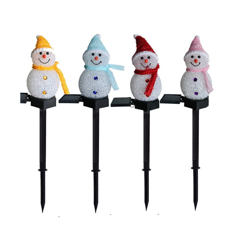 LED Snowman Solar Garden Light - Outdoor Solar Power Xmas Lights review and price