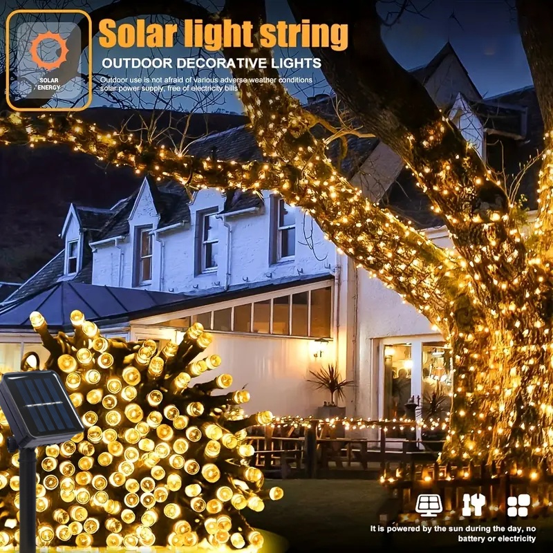 5M-32M LED Solar String Lights - Outdoor Solar Power Xmas Lights review and price