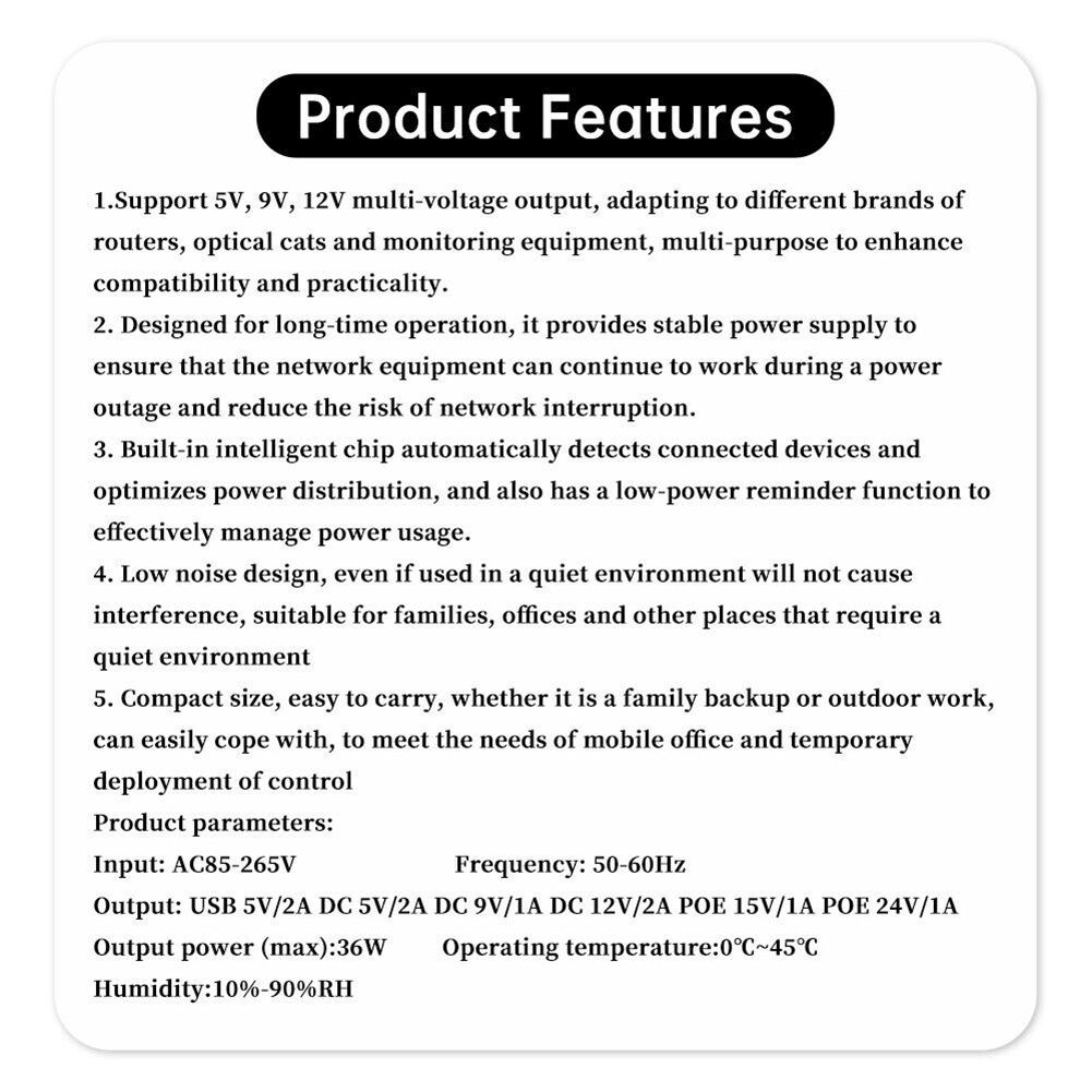 1018L 5V 9V 12V Backup DC UPS  - Ups Power Supply Outdoor review and price