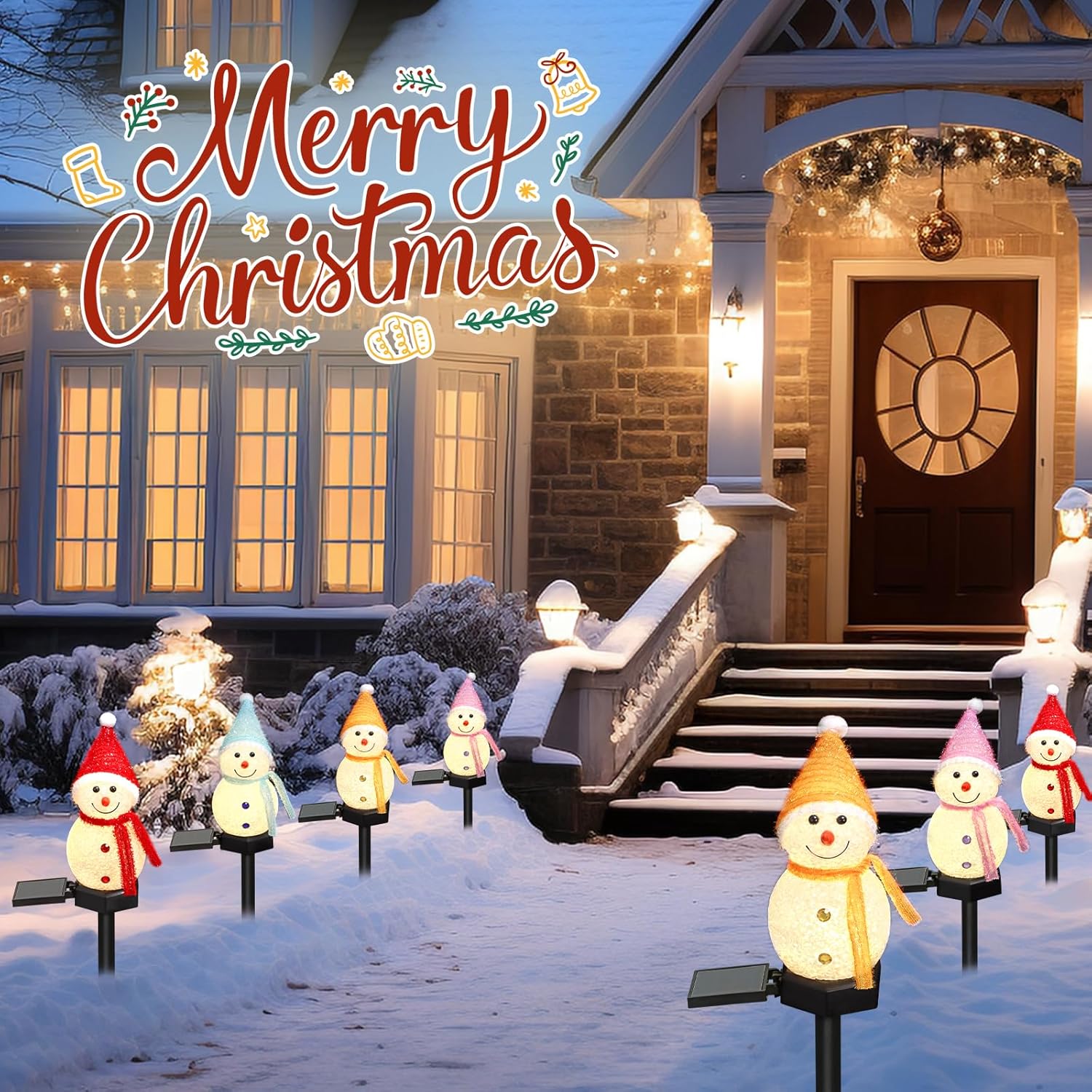 LED Snowman Solar Garden Light - Outdoor Solar Power Xmas Lights review and price