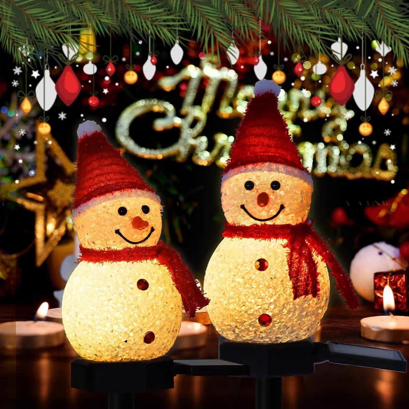 LED Snowman Solar Garden Light - Outdoor Solar Power Xmas Lights review and price