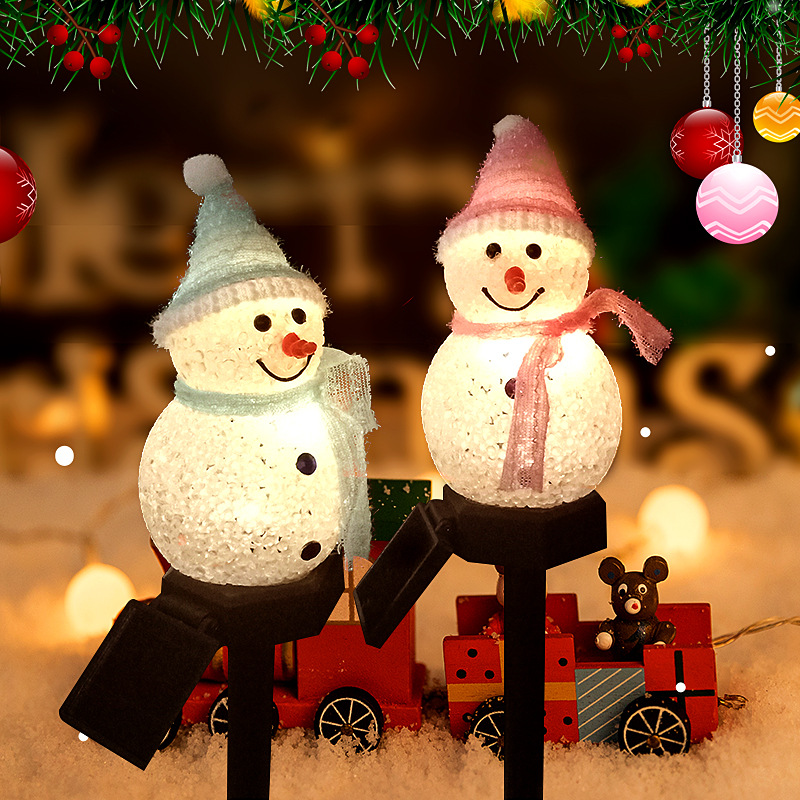 LED Snowman Solar Garden Light - Outdoor Solar Power Xmas Lights review and price