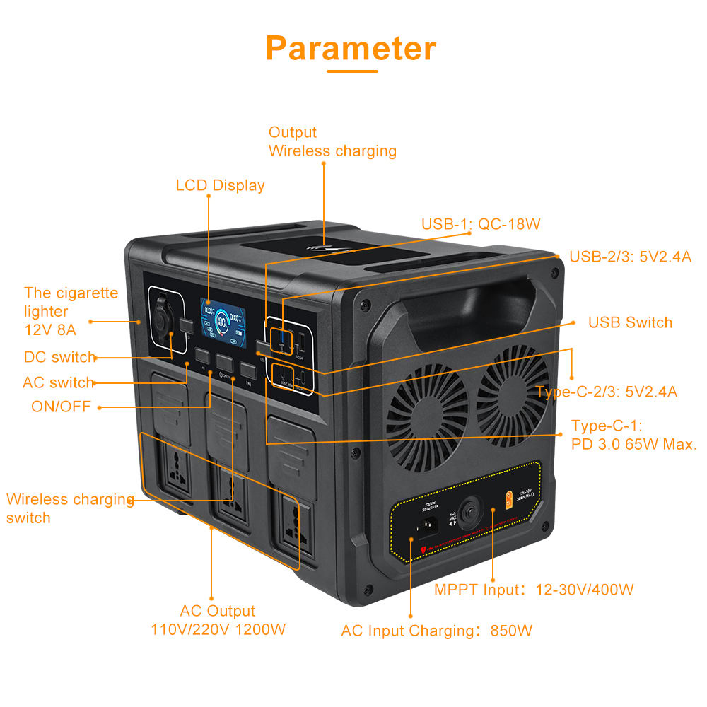 1200W Portable Solar Generator - Outdoor Power For Camping review and price