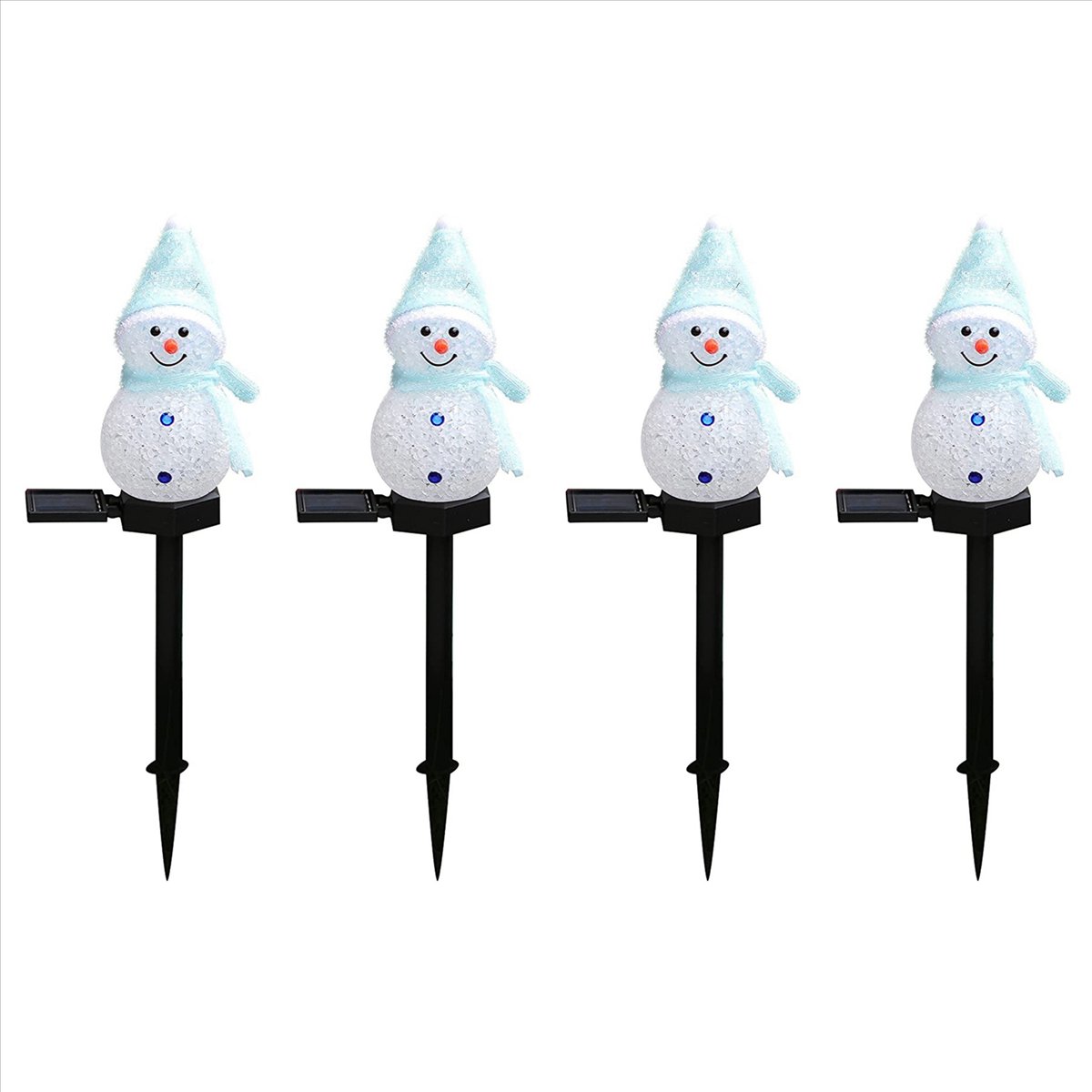 New 4X Snowman Solar Lights Ch - Outdoor Solar Power Xmas Lights review and price
