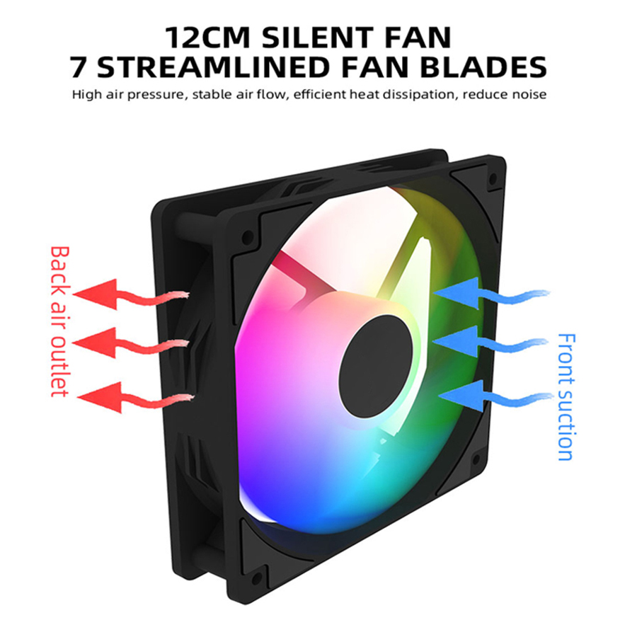 120mm PC Case Fan 12V RGB Cycl - Outdoor Power Heater review and price