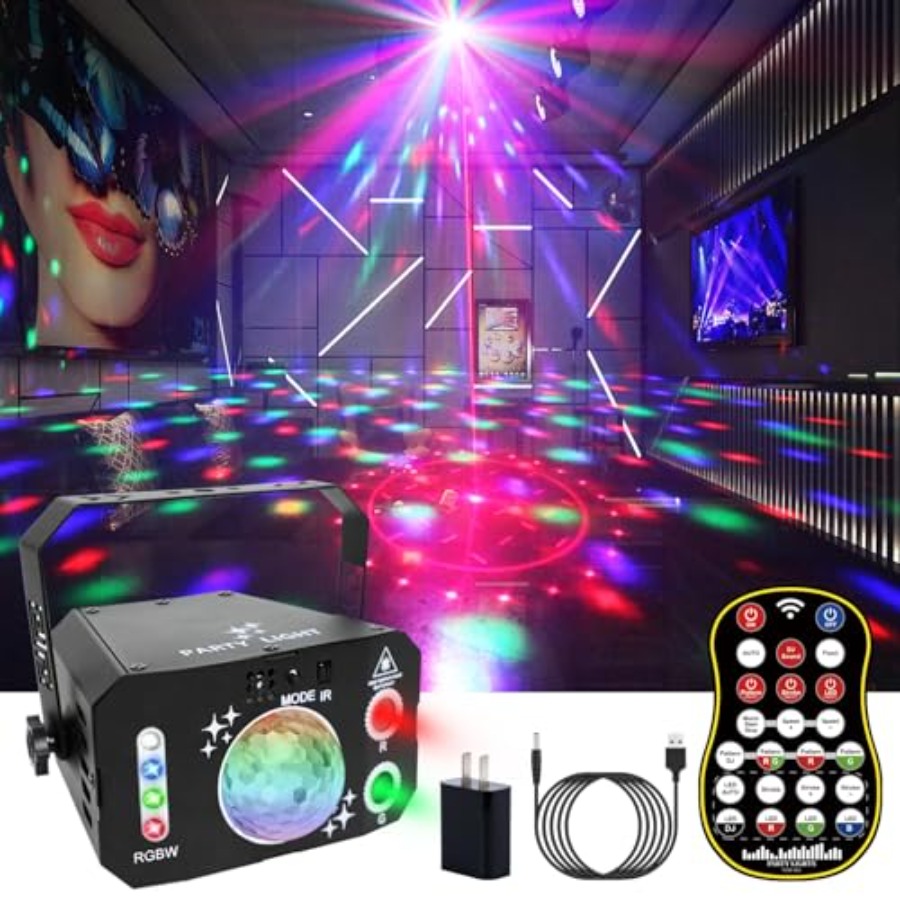 7 Lens Disco Ball LightsUSB Po - Outdoor Solar Power Xmas Lights review and price