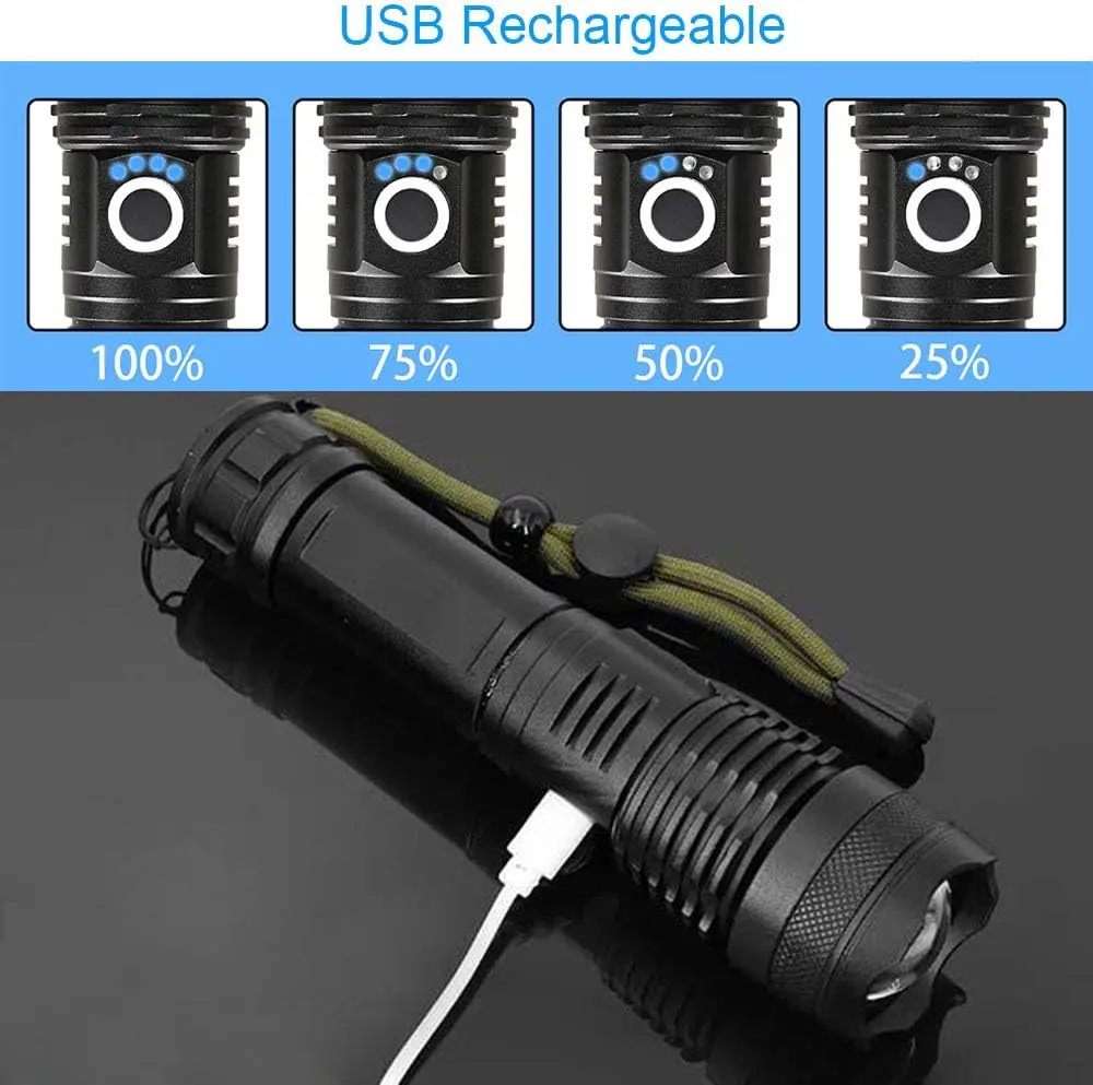 High Power LED Flashlight Rech - Outdoor Power For Camping review and price