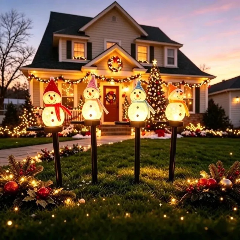Solar Powered Snowman Ground S - Outdoor Solar Power Xmas Lights review and price