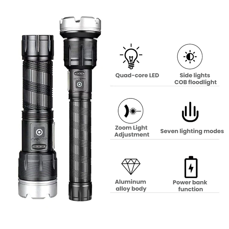 High-power LED Flashlight Tele - Outdoor Power For Camping review and price